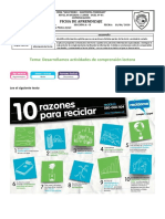 Sem 9 - 3º - Ficha de Desarrollamos Actividades de Comprensión 10 de Junio