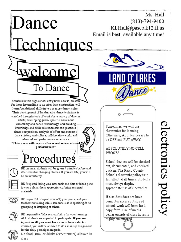 High School Dance Techniques Course Guide | PDF | Dances | Plagiarism