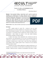 Cotas Raciais: Luta Pela Auto Representação Na Esfera Pública