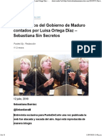 Los Secretos Del Gobierno de Maduro Contados Por Luisa Ortega Díaz - Sebastiana Sin Secretos PDF