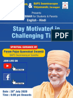Stay Motivated Webinar by Gyanvatsal Swamiji