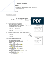 factoring rules