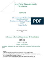 Advances in Power Transmission & Distribution: Instructor