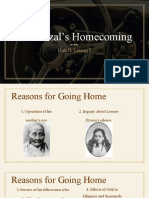 Jose Rizal's Homecoming: Unit II: Lesson 3