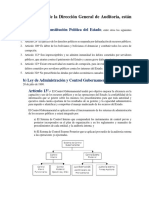 Las actividades de la Dirección General de Auditoría