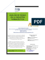 Curso SAFYBI Análisis de Riesgo en La Industria Farmacéutica PDF