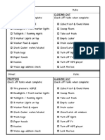 Driver Checklist