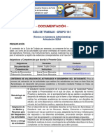 GUÍA DE TRABAJO - DOCUMENTACIÓN - 10-1 (Semanas 2 y 3) PDF