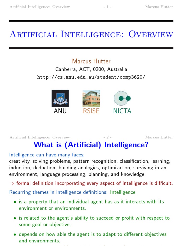 Intro Artificial Intelligent PDF | PDF | Artificial Intelligence ...