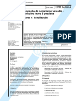 NBR 14040-04 - 1998 - Inspeção de Segurança Veicular - Sinalização PDF