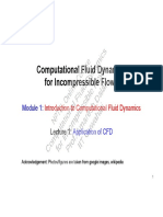 Computational Fluid Dynamics For Incompressible Flows