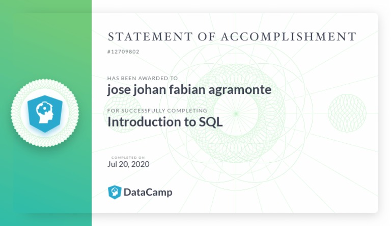 Certificate SQL PDF | PDF