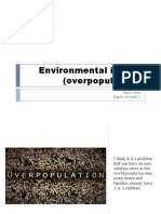 Environmental Issues (Overpopulation) : Pablo Correa English Dot Work 5