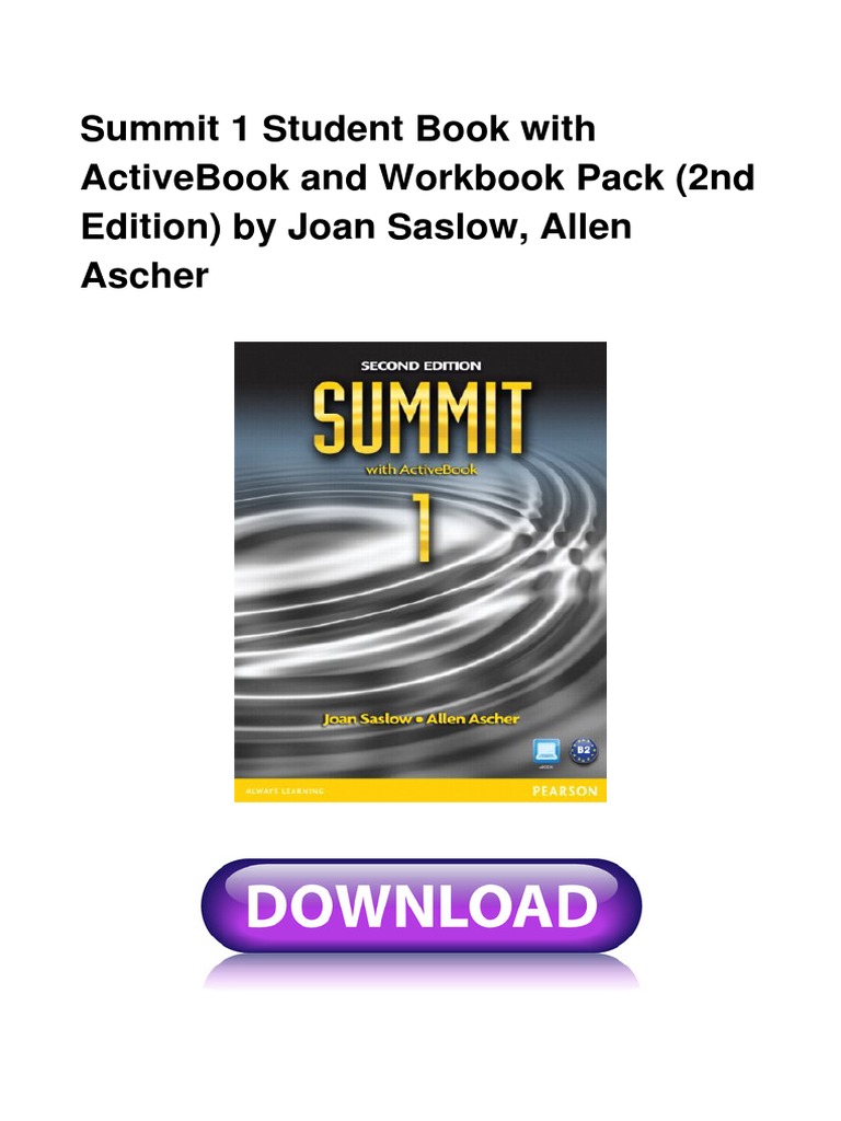 Summit 1 Student Book & Workbook Pack | PDF | Language Arts ...