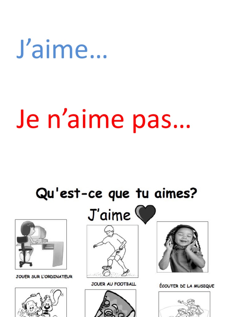 J'aime, Je N'aime Pas 2ème PP PDF