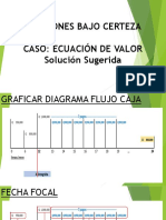 Solución Sugerida, Caso Ecuación de Valor (Equivalencia)