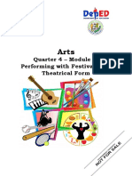 Quarter 4 - Module 1: Performing With Festivals and Theatrical Form