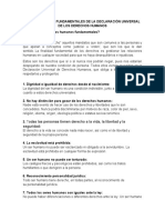 Los 30 Derechos Fundamentales de La Declaración Universal de Los Derechos Humanos