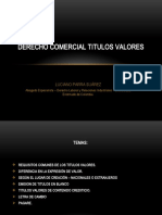 Derecho Comercial Titulos Valores