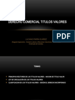 Derecho Comercial Titulos Valores