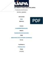 Tarea 10 de Fundamentos de Economía