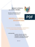 Estudio de Un Caso e Inspeccion A Estblecimientos Farmaceuticos