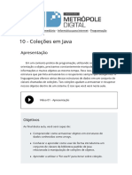 10 Colecoes em Java Programacao Orientada A Objetos Imd