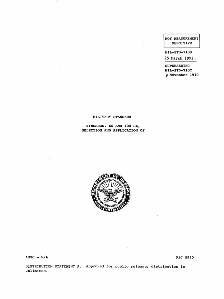 Mil-Std-710d 1991 | PDF