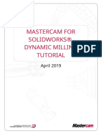 Mastercam For Solidworks® Dynamic Milling Tutorial: April 2019