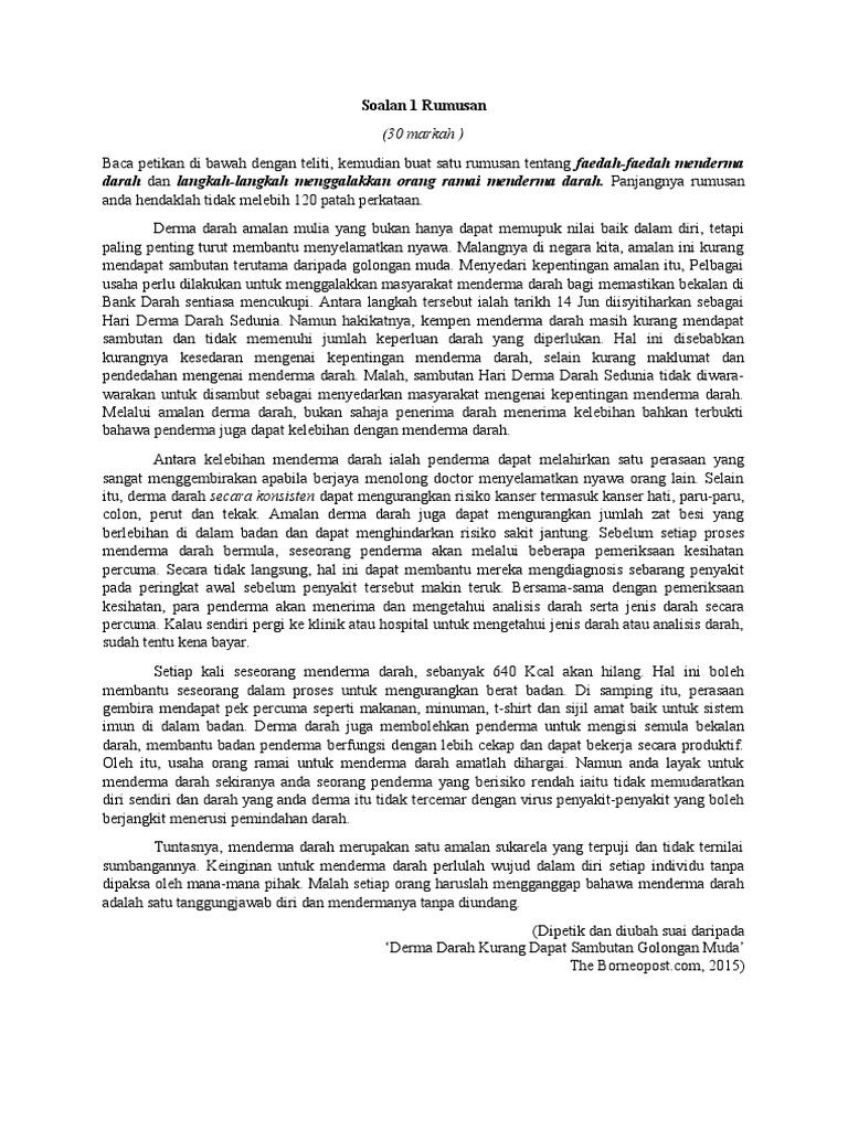 Soalan Rumusan Peribahasa Pdf