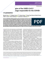 Boni Et Al. 2020. Evolutionary Origins of The SARS-CoV-2 PDF