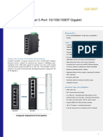 Compact Industrial 5-Port 10/100/1000T Gigabit Ethernet Switch