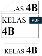 Jadual Tugas JUALAN AMAL KELAS 4B 2019