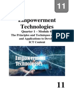 Empowerment Technologies: Quarter 1 - Module 4