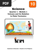 Science: Quarter 1 - Module 1 Volcano and Its Relation To Plate Tectonics