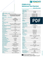 POM2-6143 Universal Test System: Specifications