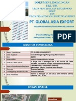 Pt. Global Asia Export: Upaya Pengelolaan Lingkungan Hidup DAN Upaya Pemantauan Lingkungan Hidup