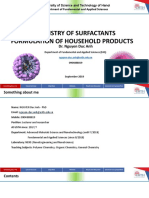 Chemistry of Surfactants Formulation of Household Products: Dr. Nguyen Duc Anh