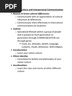 Chapter 2 - Culture & Interpersonal Communication