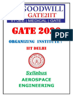 GATE2020 Syllabus PDF
