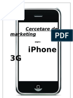Cercetare de Marketing Asupra Iphone 3G