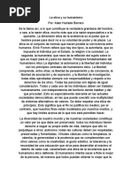 La Etica y Su Humanismo