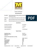 RD Coconut Oil: Product Specification