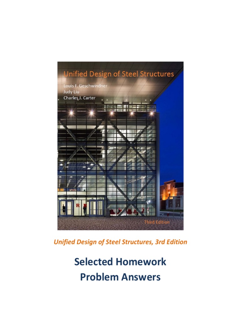 Selected Answers for Steel Design Problems | PDF | Beam (Structure ...