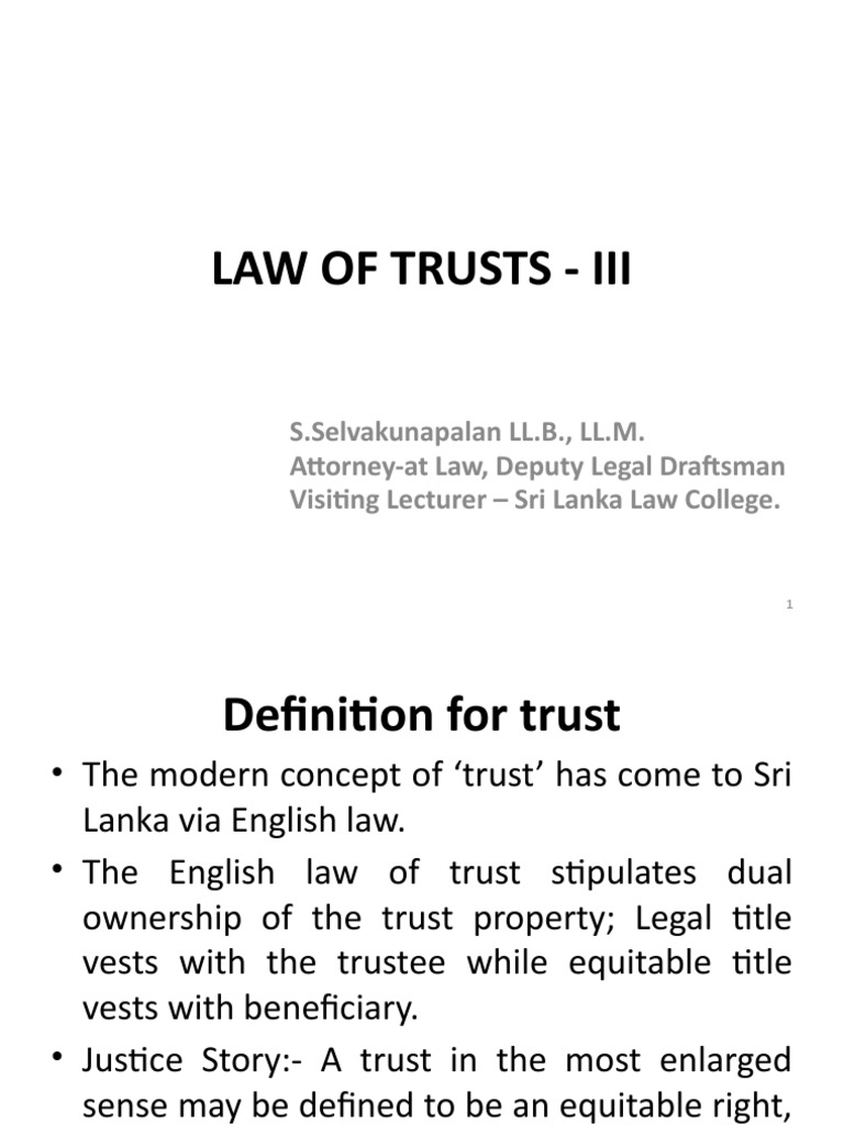 PPP III Express Trusts 3 | PDF | Trust Law | Trustee