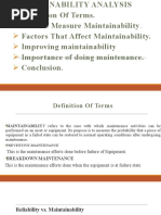 Maintainability Analysis.