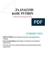 Basic Python- Python Data Analysis