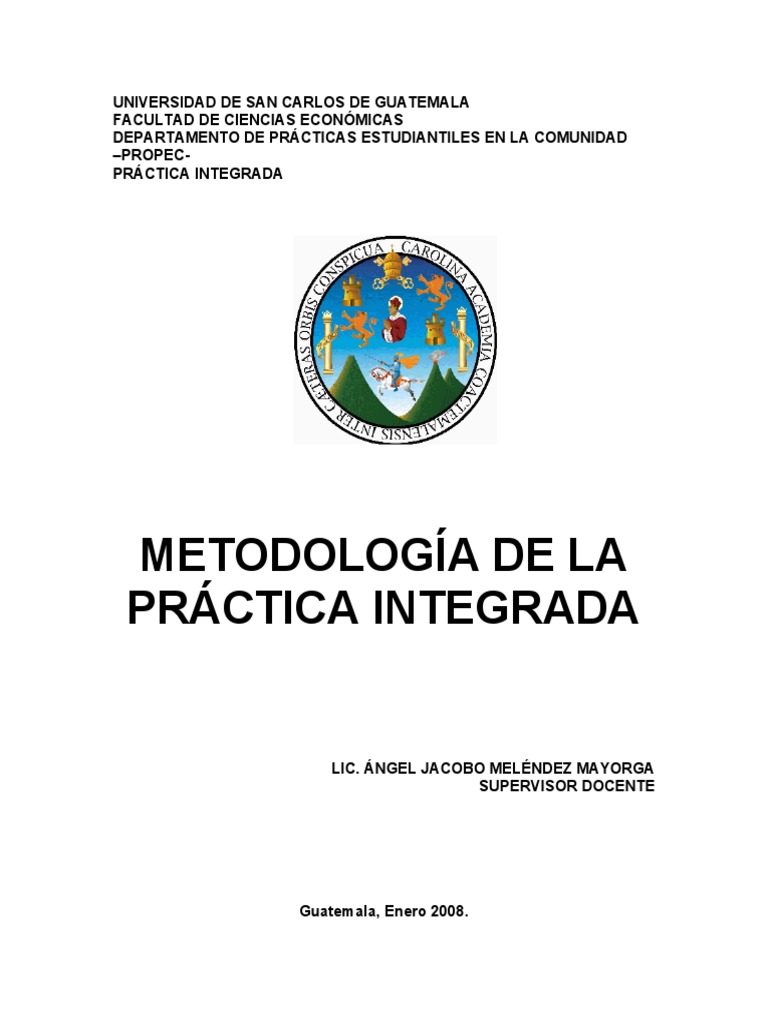 Metodología para Práctica Integrada PROPEC | PDF | Teoría | Conocimiento