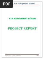 Project Report: Atm Management System