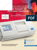 The Autopol IV Automatic Polarimeter: For Research, Analysis and Control